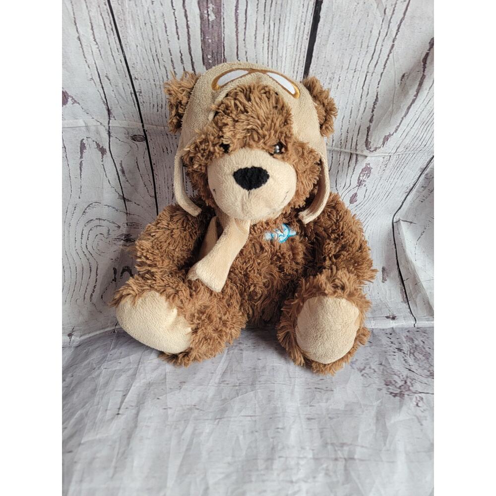 WowToyz Cuddle Zoo Pilot Teddy Bear Plush 8" Stuffed Animal Airplane Aviator
